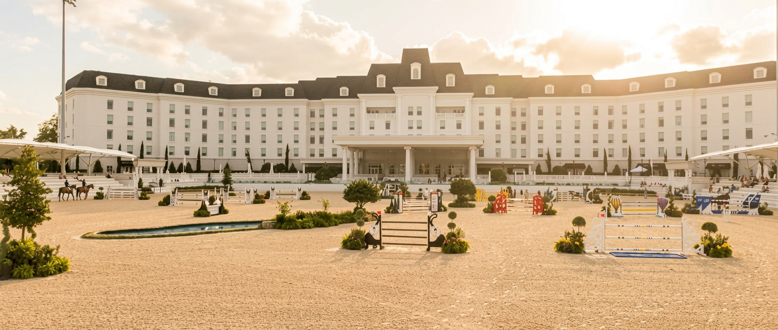 World Equestrian Center hotel overlooking the Grand Arena